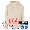 ARBEITS-HOODIE / ARBEITSPULLOVER HERREN | CORE 636 von ID / Farbe: off-white / 60% BAUMWOLLE 40% POLYESTER