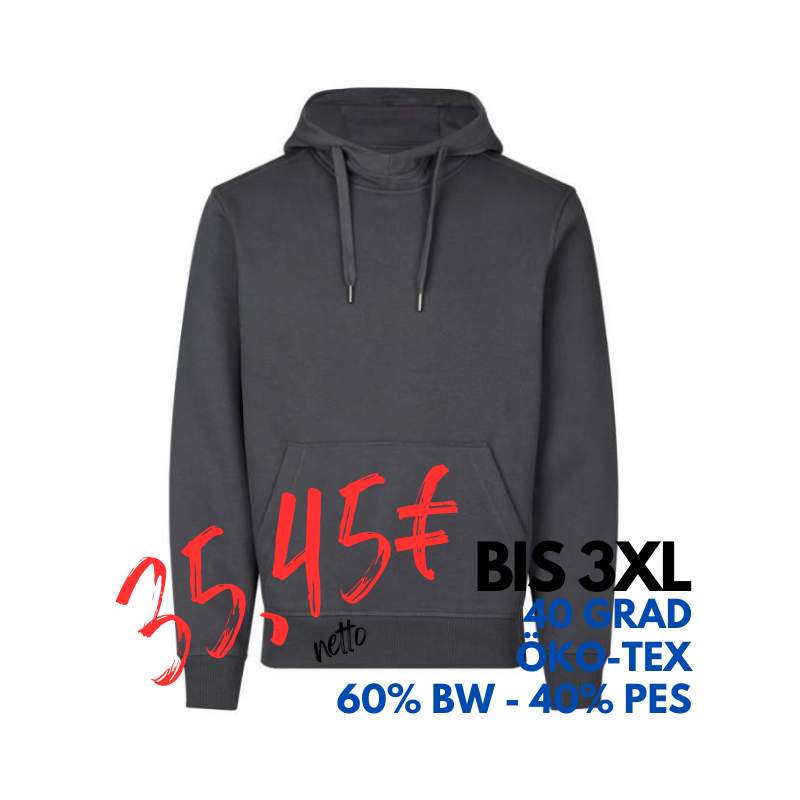 ARBEITS-HOODIE / ARBEITSPULLOVER HERREN | CORE 636 von ID / Farbe: koks / 60% BAUMWOLLE 40% POLYESTER | MEIN-KASACK.de - KASACK - KASACKS