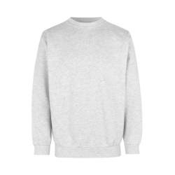 ARBEITS-SWEATSHIRT / ARBEITSPULLOVER HERREN | Classic 600 von ID / Farbe: hellgrau meliert / 70% BAUMWOLLE 30% POLYESTER