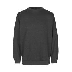 ARBEITS-SWEATSHIRT / ARBEITSPULLOVER HERREN | Classic 600 von ID / Farbe: graphit meliert / 70% BAUMWOLLE 30% POLYESTER