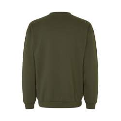 ARBEITS-SWEATSHIRT / ARBEITSPULLOVER HERREN | Classic 600 von ID / Farbe: oliv / 70% BAUMWOLLE 30% POLYESTER