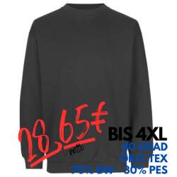 ARBEITS-SWEATSHIRT / ARBEITSPULLOVER HERREN | Classic 600 von ID / Farbe: koks / 70% BAUMWOLLE 30% POLYESTER