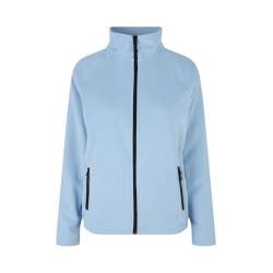 ARBEITSJACKE / FLEECEJACKE DAMEN | Cardigan 805 von ID / Farbe: hellblau / 100% POLYESTER