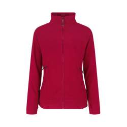 ARBEITSJACKE / FLEECEJACKE DAMEN | Zip'n'Mix 807 von ID / Farbe: rot / 100% POLYESTER