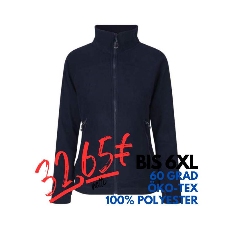 ARBEITSJACKE / FLEECEJACKE DAMEN | Zip'n'Mix 807 von ID / Farbe: navy / 100% POLYESTER | MEIN-KASACK.de - KASACK - KASACKS