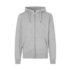 ARBEITS-HOODIE / ARBEITSPULLOVER HERREN | CORE 638 von ID / Farbe: grau meliert / 60% BAUMWOLLE 40% POLYESTER