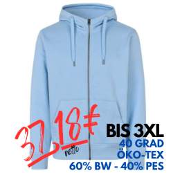 ARBEITS-HOODIE / ARBEITSPULLOVER HERREN | CORE 638 von ID / Farbe: hellblau / 60% BAUMWOLLE 40% POLYESTER