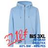 ARBEITS-HOODIE / ARBEITSPULLOVER HERREN | CORE 638 von ID / Farbe: hellblau / 60% BAUMWOLLE 40% POLYESTER