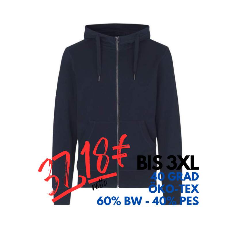 ARBEITS-HOODIE / ARBEITSPULLOVER HERREN | CORE 638 von ID / Farbe: navy / 60% BAUMWOLLE 40% POLYESTER | MEIN-KASACK.de - KASACK - KASACKS