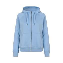 ARBEITS-HOODIE / ARBEITSPULLOVER DAMEN | CORE 639 von ID / Farbe: hellblau / 60% BAUMWOLLE 40% POLYESTER