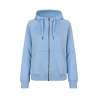 ARBEITS-HOODIE / ARBEITSPULLOVER DAMEN | CORE 639 von ID / Farbe: hellblau / 60% BAUMWOLLE 40% POLYESTER