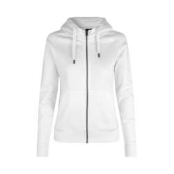 ARBEITS-HOODIE / ARBEITSPULLOVER DAMEN | CORE 639 von ID / Farbe: weiß / 60% BAUMWOLLE 40% POLYESTER