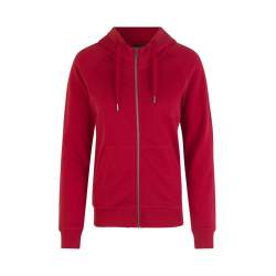 ARBEITS-HOODIE / ARBEITSPULLOVER DAMEN | CORE 639 von ID / Farbe: rot / 60% BAUMWOLLE 40% POLYESTER