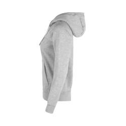 ARBEITS-HOODIE / ARBEITSPULLOVER DAMEN | CORE 639 von ID / Farbe: grau meliert / 60% BAUMWOLLE 40% POLYESTER