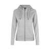 ARBEITS-HOODIE / ARBEITSPULLOVER DAMEN | CORE 639 von ID / Farbe: grau meliert / 60% BAUMWOLLE 40% POLYESTER