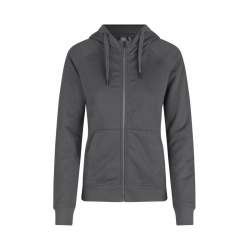 ARBEITS-HOODIE / ARBEITSPULLOVER DAMEN | CORE 639 von ID / Farbe: silver grey / 60% BAUMWOLLE 40% POLYESTER