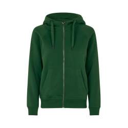 ARBEITS-HOODIE / ARBEITSPULLOVER DAMEN | CORE 639 von ID / Farbe: flaschengrün / 60% BAUMWOLLE 40% POLYESTER