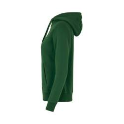 ARBEITS-HOODIE / ARBEITSPULLOVER DAMEN | CORE 639 von ID / Farbe: flaschengrün / 60% BAUMWOLLE 40% POLYESTER