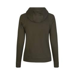 ARBEITS-HOODIE / ARBEITSPULLOVER DAMEN | CORE 639 von ID / Farbe: oliv / 60% BAUMWOLLE 40% POLYESTER