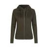 ARBEITS-HOODIE / ARBEITSPULLOVER DAMEN | CORE 639 von ID / Farbe: oliv / 60% BAUMWOLLE 40% POLYESTER