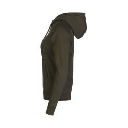 ARBEITS-HOODIE / ARBEITSPULLOVER DAMEN | CORE 639 von ID / Farbe: oliv / 60% BAUMWOLLE 40% POLYESTER