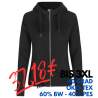 ARBEITS-HOODIE / ARBEITSPULLOVER DAMEN | CORE 639 von ID / Farbe: schwarz / 60% BAUMWOLLE 40% POLYESTER