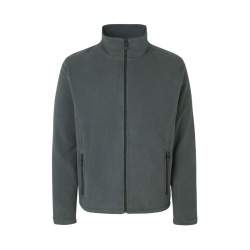 ARBEITSJACKE / FLEECEJACKE HERREN | Cardigan 803 von ID / Farbe: grau / 100% POLYESTER