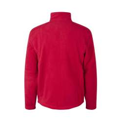 ARBEITSJACKE / FLEECEJACKE HERREN | Cardigan 803 von ID / Farbe: rot / 100% POLYESTER