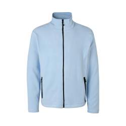 ARBEITSJACKE / FLEECEJACKE HERREN | Cardigan 803 von ID / Farbe: hellblau / 100% POLYESTER