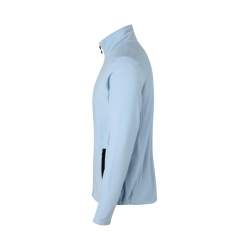 ARBEITSJACKE / FLEECEJACKE HERREN | Cardigan 803 von ID / Farbe: hellblau / 100% POLYESTER