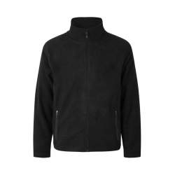 ARBEITSJACKE / FLEECEJACKE HERREN | Cardigan 803 von ID / Farbe: schwarz / 100% POLYESTER