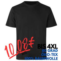 ARBEITS-T-SHIRT HERREN | 552 von ID / Farbe: schwarz / 100% BAUMWOLLE