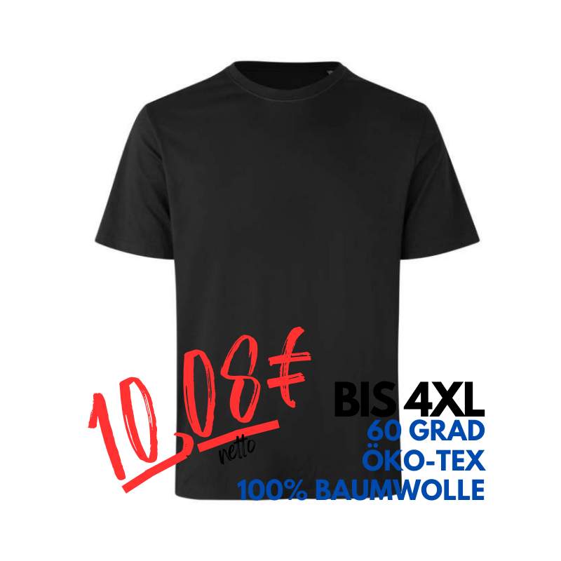 ARBEITS-T-SHIRT HERREN | 552 von ID / Farbe: schwarz / 100% BAUMWOLLE | MEIN-KASACK.de - KASACK - KASACKS