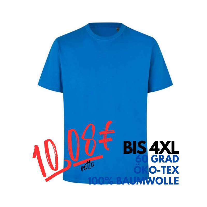 ARBEITS-T-SHIRT HERREN | 552 von ID / Farbe: azur / 100% BAUMWOLLE | MEIN-KASACK.de - KASACK - KASACKS