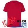 ARBEITS-T-SHIRT HERREN | 552 von ID / Farbe: rot / 100% BAUMWOLLE