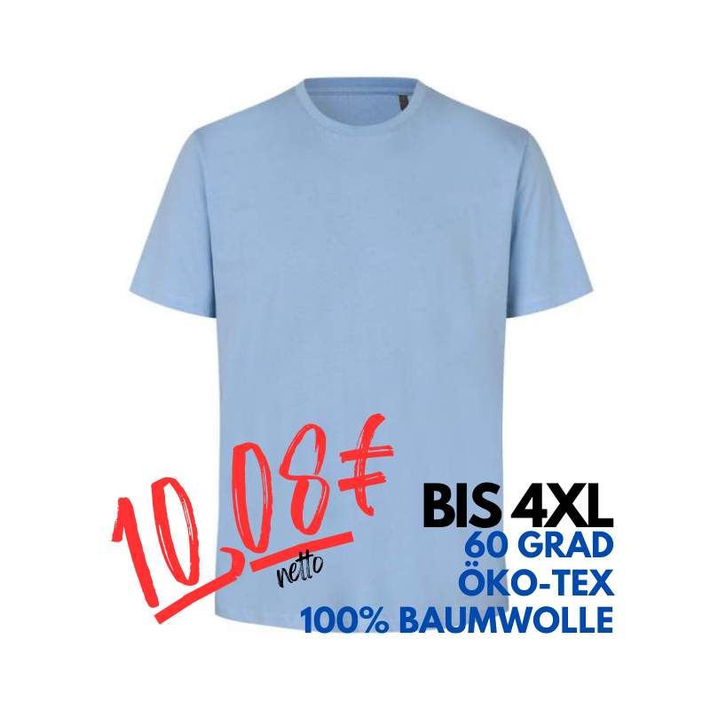 ARBEITS-T-SHIRT HERREN | 552 von ID / Farbe: hellblau / 100% BAUMWOLLE | MEIN-KASACK.de - KASACK - KASACKS