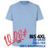 ARBEITS-T-SHIRT HERREN | 552 von ID / Farbe: hellblau / 100% BAUMWOLLE