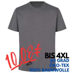 ARBEITS-T-SHIRT HERREN | 552 von ID / Farbe: silver grey / 100% BAUMWOLLE