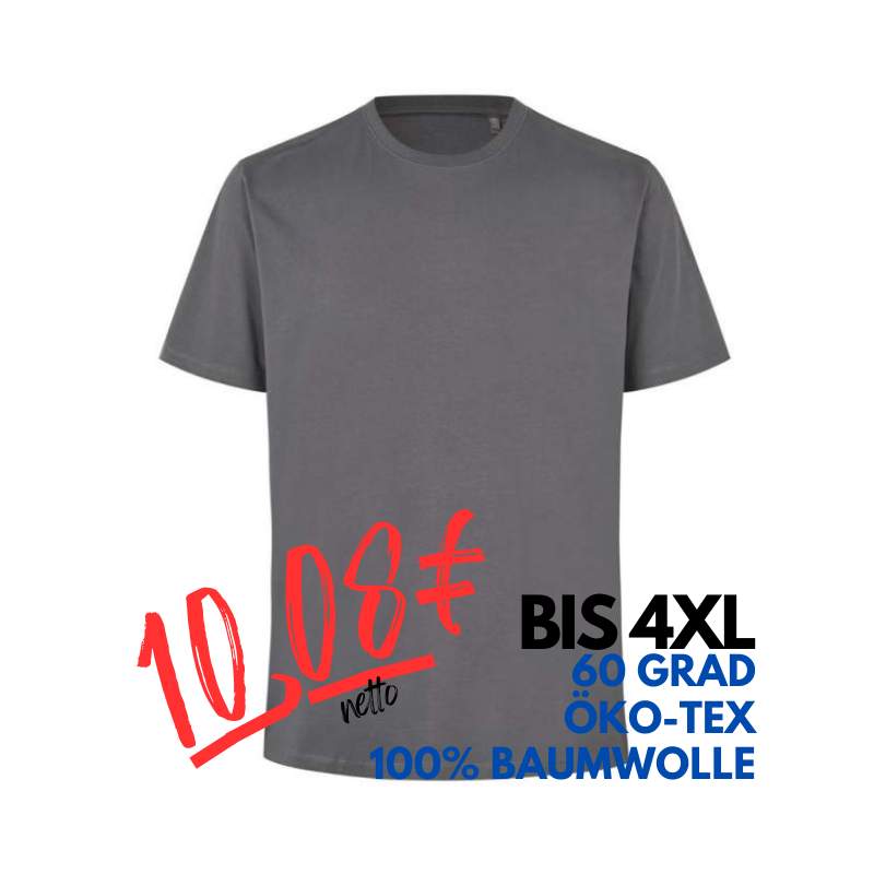 ARBEITS-T-SHIRT HERREN | 552 von ID / Farbe: silver grey / 100% BAUMWOLLE | MEIN-KASACK.de - KASACK - KASACKS