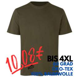 ARBEITS-T-SHIRT HERREN | 552 von ID / Farbe: oliv / 100% BAUMWOLLE