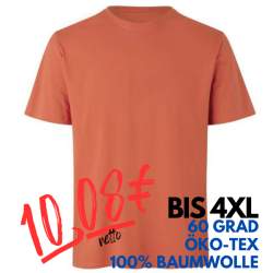 ARBEITS-T-SHIRT HERREN | 552 von ID / Farbe: coral / 100% BAUMWOLLE