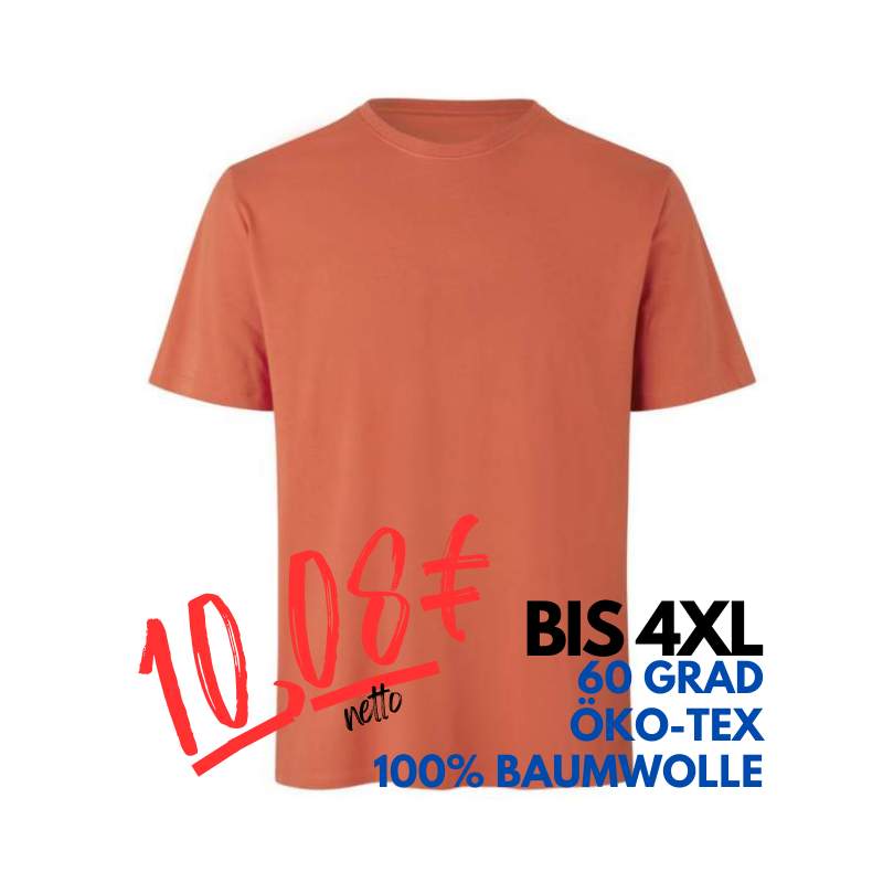 ARBEITS-T-SHIRT HERREN | 552 von ID / Farbe: coral / 100% BAUMWOLLE | MEIN-KASACK.de - KASACK - KASACKS