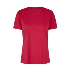 ARBEITS-T-SHIRT DAMEN | 553 von ID / Farbe: rot / 100% BAUMWOLLE