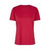 ARBEITS-T-SHIRT DAMEN | 553 von ID / Farbe: rot / 100% BAUMWOLLE