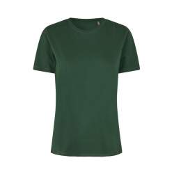 ARBEITS-T-SHIRT DAMEN | 553 von ID / Farbe: flaschengrün / 100% BAUMWOLLE