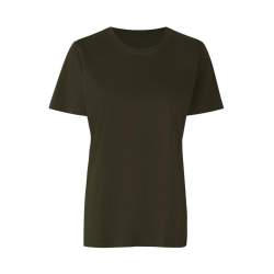 ARBEITS-T-SHIRT DAMEN | 553 von ID / Farbe: oliv / 100% BAUMWOLLE