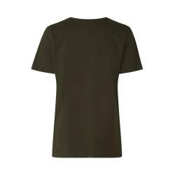 ARBEITS-T-SHIRT DAMEN | 553 von ID / Farbe: oliv / 100% BAUMWOLLE