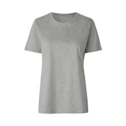 ARBEITS-T-SHIRT DAMEN | 553 von ID / Farbe: altgrau meliert / 100% BAUMWOLLE