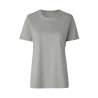 ARBEITS-T-SHIRT DAMEN | 553 von ID / Farbe: altgrau meliert / 100% BAUMWOLLE