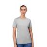 ARBEITS-T-SHIRT DAMEN | 553 von ID / Farbe: altgrau meliert / 100% BAUMWOLLE